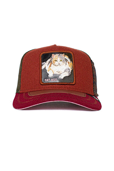 Goorin Bros . Rust-coloured cap: Freshman Fifteen Ass Play