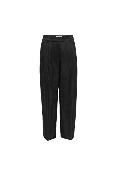 ONLY Pantaloni de damă din material textil, negri, Reina 15349616