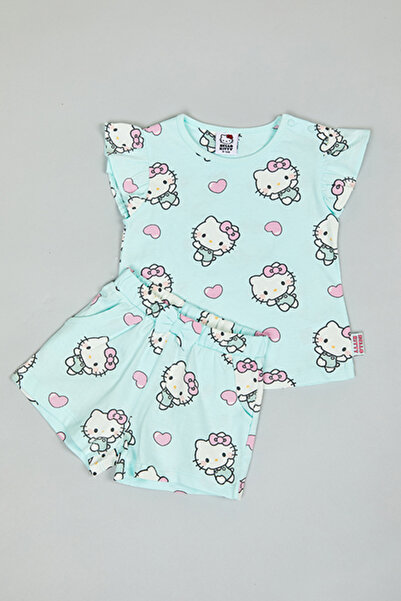 R&B Hello Kitty Print T-Shirt and Shorts Set