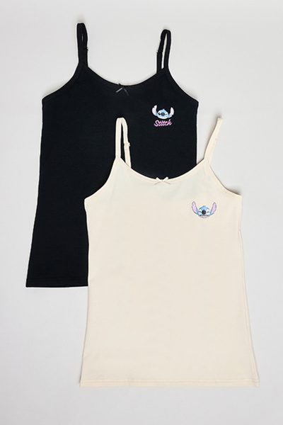 R&B 2 Pack Stitch Print Camisoles
