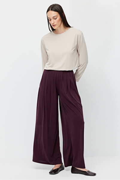 PAULMARK Γυναικείο Πλισέ Παντελόνι Modal