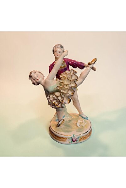 Vintage Herford Damgalı Antika Porselen Dansçı Figür Biblo 18 cm – Koleksiyon...