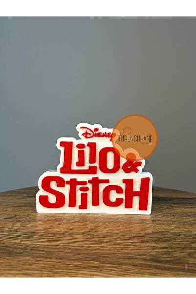 TURUNCUHANE Lilo & Stitch Disney Logo Masaüstü Dekor Figür Hediyelik Playstat...
