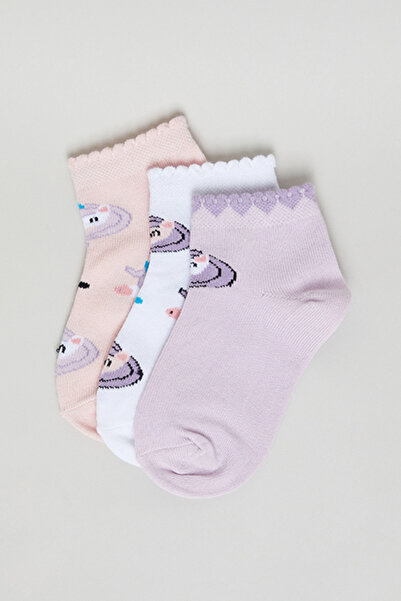 R&B 3 Pack Patterned Ankle Socks