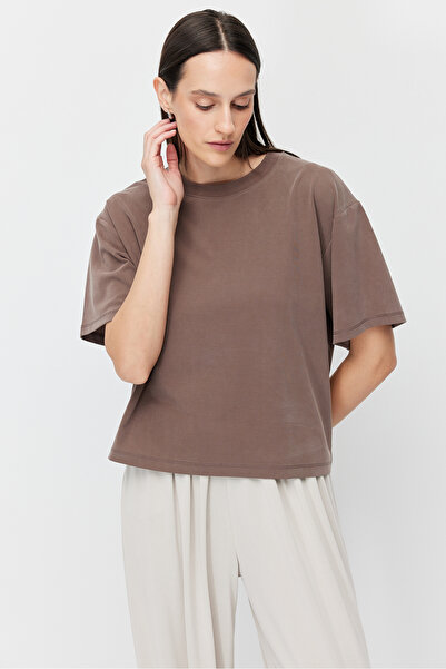 PAULMARK Women's Soft Textured Short T-Shirt