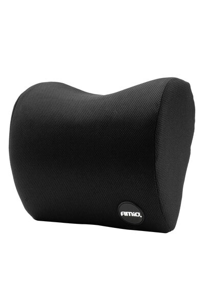 AMIO Pernă pentru tetiera scaunului auto, Calitate Premium, negru, model CHS-04