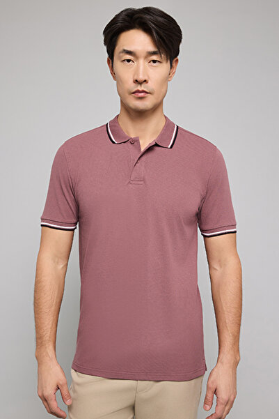 R&B Tipping Detail Polo T-Shirt with Short Sleeves
