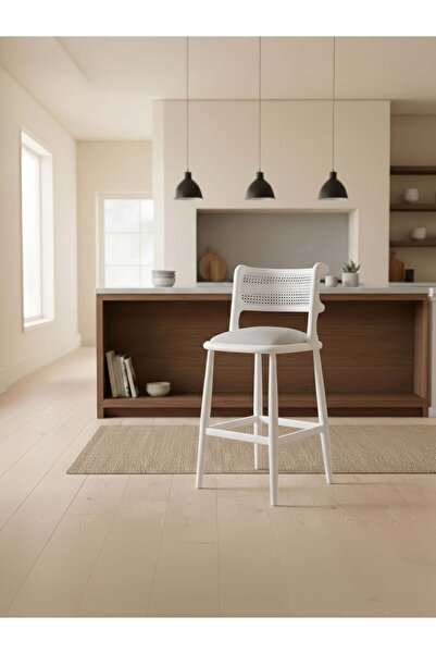 Gazzini Furniture Venosa Ahşap Bar Sandalyesi