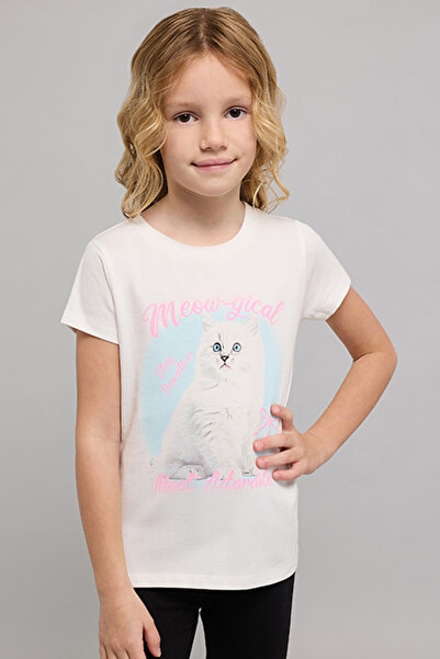 R&B Printed T-Shirt with Crew Neck and Short Sleeves