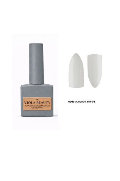 VB VIOLA BEAUTY COLOR TOP COAT -13ML ( Kalıcı Oje İşlemleri İçin Renkli Top C...