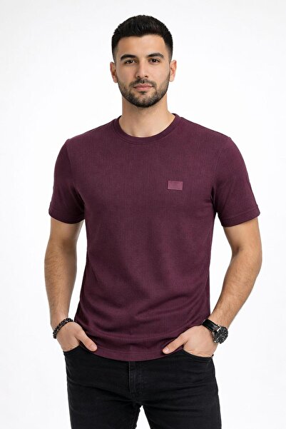 CLASSİCS MEN Ανδρικό μπλουζάκι Bordoo Basic με λαιμόκοψη ποδηλάτου και κοντό ...