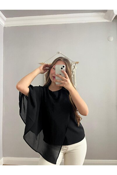 NEŞEM STİLL Kadın Şifon Detaylı Bluz