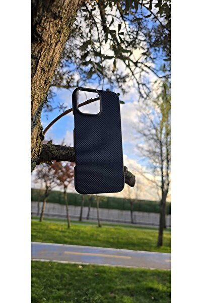 F CASE iPhone 15 Pro Uyumlu Magsafe Hafif Karbon Siyah Renkli Kaplama Kılıf