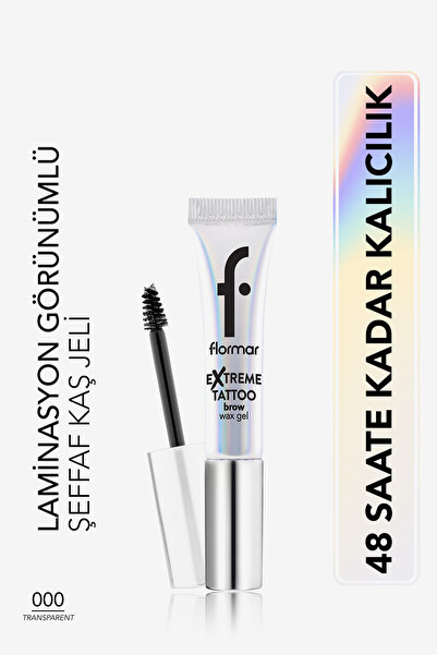 Flormar Extreme Tattoo Uzun Süre Sabitleyici Etkili Transparan Jel Kaş Wax'ı ...
