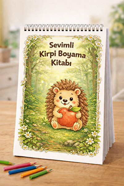 Runrux Cute Hedgehog Coloring Book – 24 Pages |   Fun and Educational Colorin...