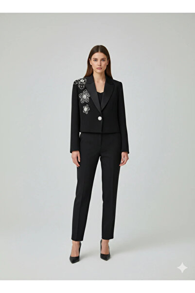 Moda İlgi Modai̇lgi̇ Stone Embroidered Jacket 75022