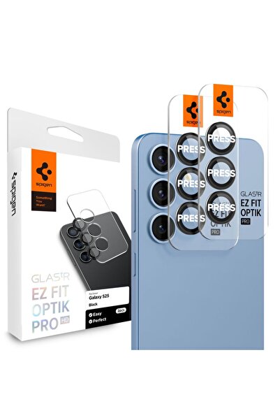 Spigen Γυαλί tR EZ Fit Optik Pro HD 2 Pack, μαύρο - Samsung Galaxy S25