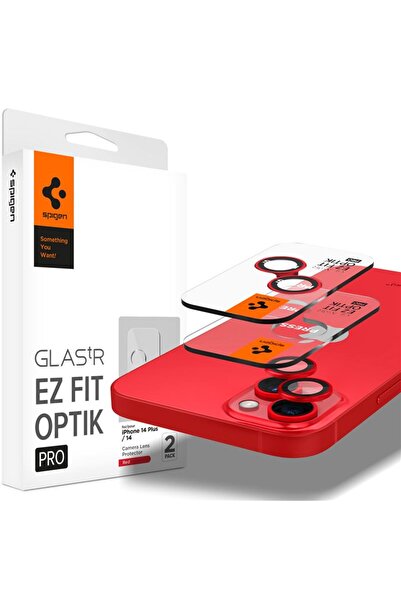 Spigen EZ Fit Optik Pro 2P, κόκκινο - iPhone 14/Plus
