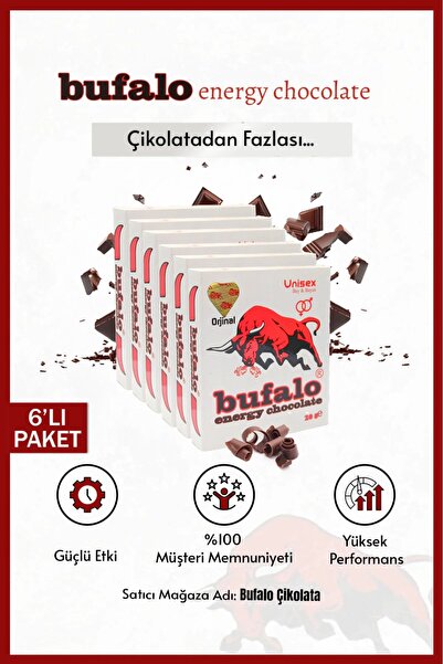 bufalo 6’lı Premium +18 Yetişkin Çikolata Paketi