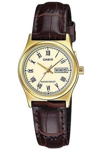 Casio Ltp-V006Gl-9 Elegant Sporty Stylish Minimal Design Women's Wristwatch with Calendar