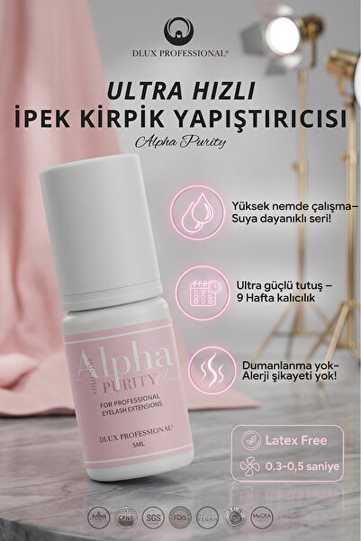 DLUX PROFESSIONAL Alpha Purity Ultra Hızlı İpek Kirpik Yapıştırıcısı