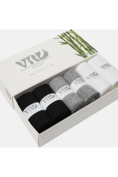 VARDAR SOCKS Women's Seamless Bamboo Women's Long Socks Boxed 6 Pairs Premium...