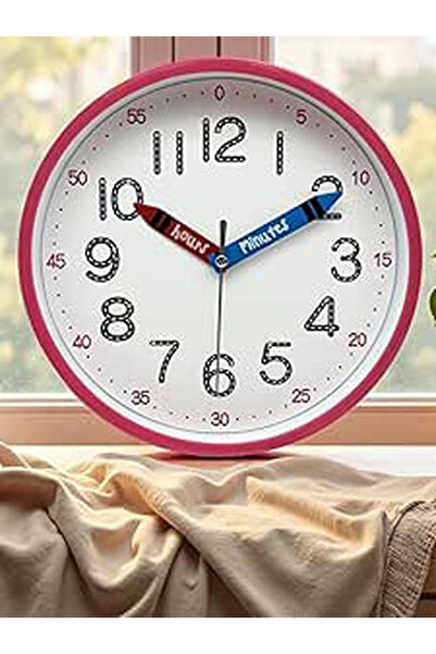 Orchid By Styli Kids Wall Clock 25 Cm Red