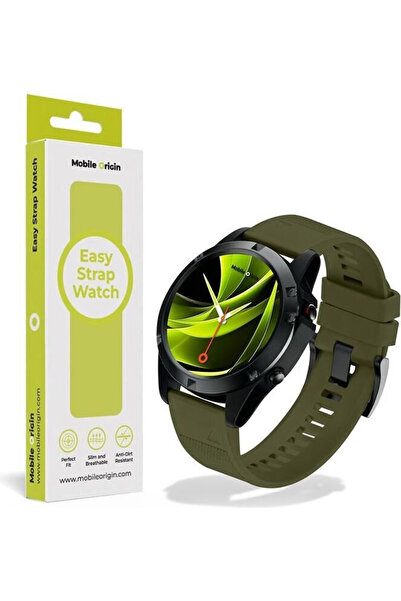 Mobile Origin Εύκολο Λουράκι Ρολογιού Garmin 22mm Σκούρο Πράσινο