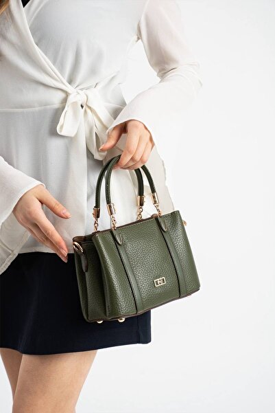 KIRASE Γυναικεία δερμάτινη τσάντα μεσαίου μεγέθους, κομψή και στυλάτη, με μακ...