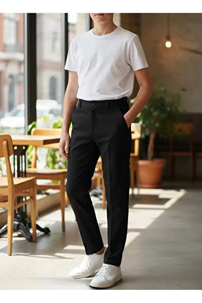 Flowers Μαύρα Παντελόνια για Αγόρια - Από 14 έως 16 Ετών