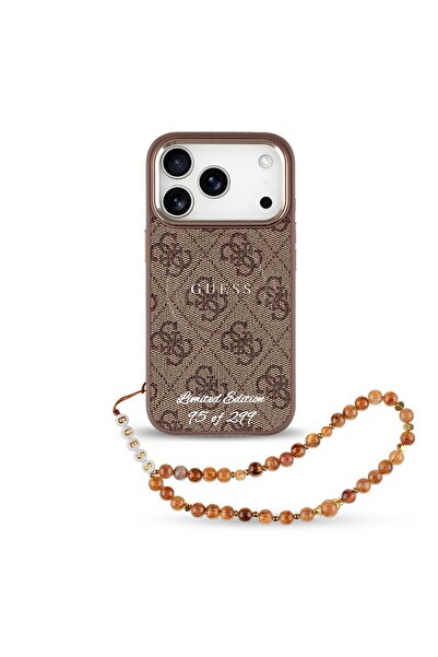 Guess PU 4G Θήκη με λουράκι MagSafe, Περιορισμένη Έκδοση 299, για iPhone 17 P...