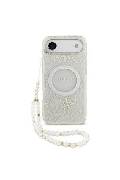 Guess Θήκη IML με σχέδιο λουλουδιών σε όλη την επιφάνεια και λουράκι MagSafe ...