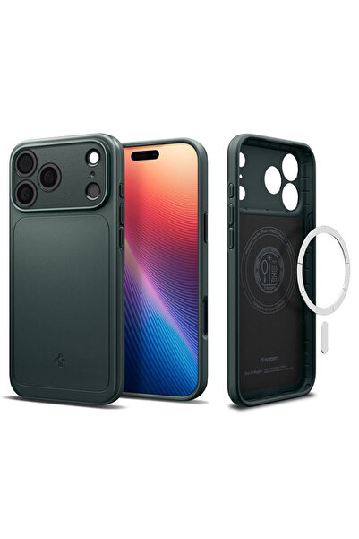 Spigen Λεπτή Θήκη MagSafe, πράσινο του αβύσσου - iPhone 17 Pro