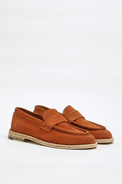 Faruk balkanas Tony Model Genuine Suede Leather Leather Sole Loafers Shoes