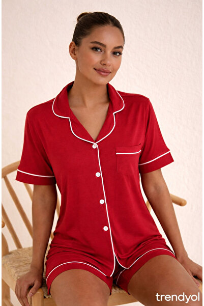 Slendos Σετ πιτζάμας - Κόκκινο - Σύντομο
