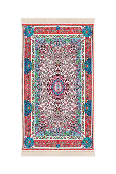 Bursa İpek Ροζ βελούδινο χαλί προσευχής