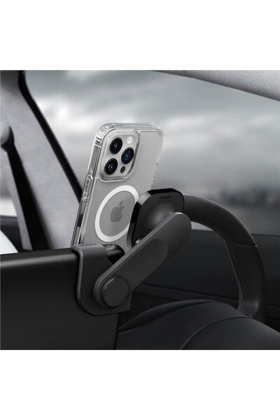 Spigen Tesla OneTap 3 MagSafe, μαύρο - Βάση Οθόνης