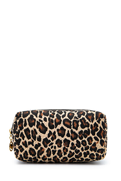 minebag ZC261 Υφασμάτινη Γυναικεία Τσάντα Μακιγιάζ Golden Leopard