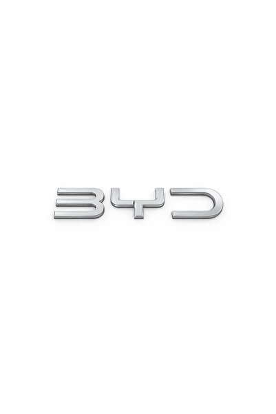 EDEXPORT Byd Car Trunk Lettering 3.4X18Cm Chrome Black Gray Red