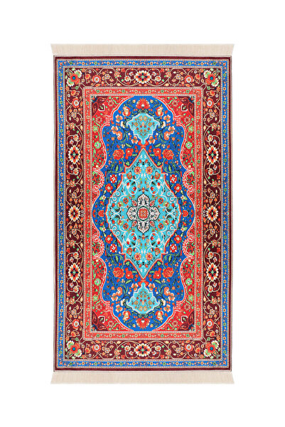 Bursa İpek Βελούδινο χαλάκι προσευχής σε χρώμα μπορντό