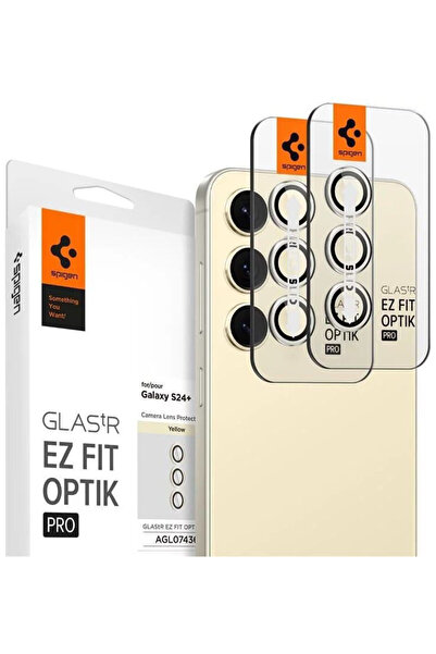 Spigen Γυαλί tR EZ Fit Optik Pro 2 Pack, κίτρινο - Samsung Galaxy S24+
