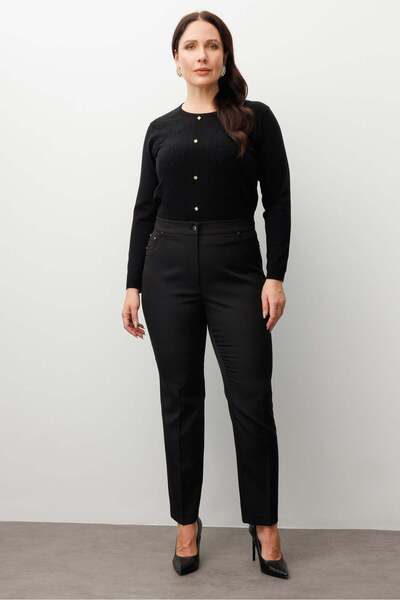 Moda İlgi Modailgi Elastic Waist Five-Pocket Skinny Leg Trousers-30518