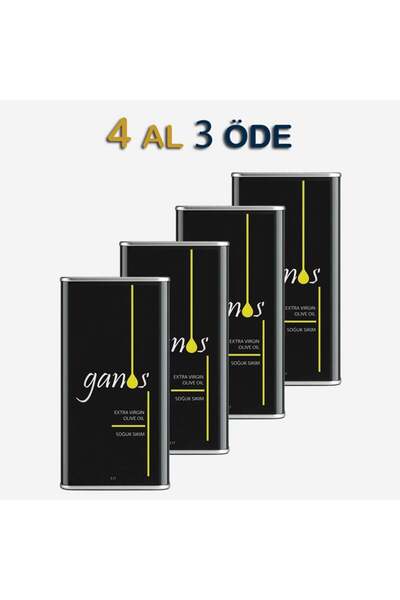 Ganos Oliveoil 5L (2024 - 2025) NATUREL SIZMA ZEYTİN YAĞI SOĞUK SIKIM