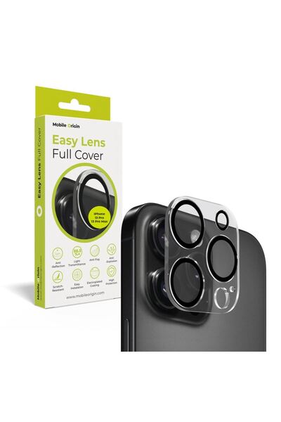 Mobile Origin Easy Lens πλήρης κάλυψη, διαφανές - iPhone 13 Pro / 13 Pro Max