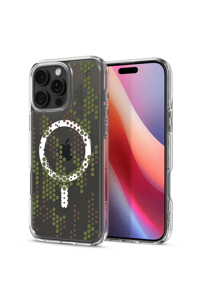 Spigen Υπέρ-Υβριδικό MagSafe, ψηφιακό καμουφλάζ - iPhone 6.9 " 2024