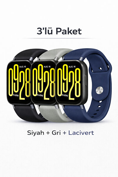MMP SHOP Xiaomi Redmi Watch 5 Active / Watch 5 Lite Uyumlu 3'Lü Yumuşak Soft ...
