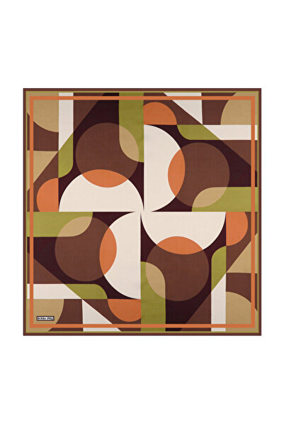 Bursa İpek Μεταξωτό μαντήλι με σχέδιο Green Balance