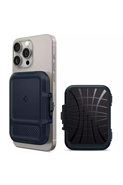 Spigen iPhone Lock Fit Πορτοφόλι MagSafe, μεταλλικό σε χρώμα σεντόνι