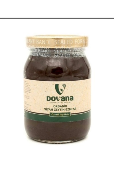 DOVANA Organik Siyah Zeytin Ezmesi (Ilave Tuzsuz) (190CC)