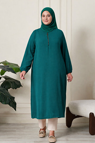 Ferace Γυναικείο υφασμάτινο τουνίκ Ayrobin Plus Size